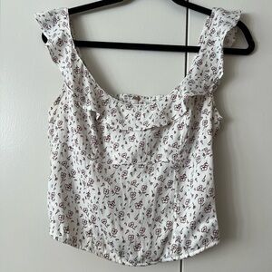 Free People Stay With You Satin Smocked Tank